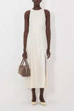Loulou de Saison Iraka Detailed Maxi Dress in Ivory
