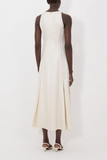 Loulou de Saison Iraka Detailed Maxi Dress in Ivory