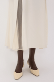 Loulou de Saison Iraka Detailed Maxi Dress in Ivory