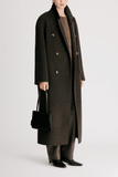 Loulou de Saison Irvin Double Breasted Coat in Brown
