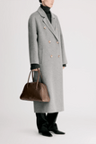 Loulou de Saison Irvin Double Breasted Coat in Grey