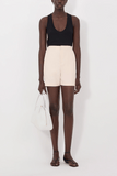 Loulou de Saison Ivan Baggy Shorts in Cream Rose