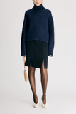 Loulou de Saison Jonah Turtleneck Sweater in Navy