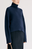 Loulou de Saison Jonah Turtleneck Sweater in Navy