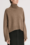 Loulou de Saison Jonah Turtleneck Sweater in Nutmeg