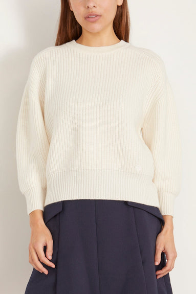 Loulou Studio Sweaters Marcela Sweater in Ivory Marcela Sweater in Ivory