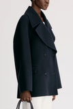 Loulou de Saison Neil Double Breasted Jacket in Navy