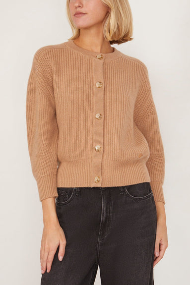 Loulou Studio Sweaters Nestor Cardigan in Camel Nestor Cardigan in Camel