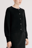 Loulou de Saison Remus Oversized Cardigan in Black
