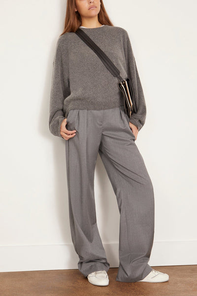 Loulou Studio Sweaters Ropo Sweater in Anthracite Ropo Sweater in Anthracite