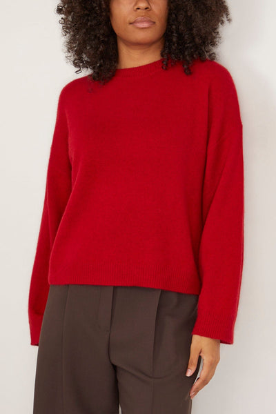 Loulou Studio Sweaters Ropo Sweater in Burgundy Ropo Sweater in Burgundy