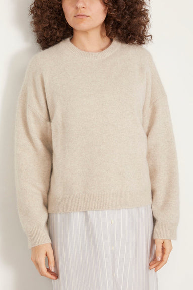 Loulou Studio Sweaters Ropo Sweater in Stone Melange Ropo Sweater in Stone Melange