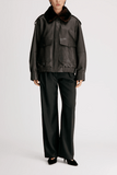 Loulou de Saison Russo Military Jacket in Coffee/Dark Brown
