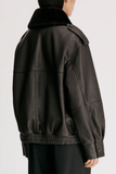 Loulou de Saison Russo Military Jacket in Coffee/Dark Brown