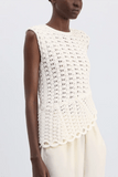 Loulou de Saison Saez Asymmetric Top in Ivory