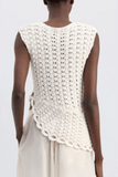 Loulou de Saison Saez Asymmetric Top in Ivory