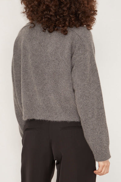 Loulou Studio Sweaters Sao Cardigan in Anthracite Sao Cardigan in Anthracite