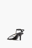 Loulou Studio Strappy Heels Siam Mid Heel Sandal in Black Loulou Studio Siam Mid Heel Sandal in Black