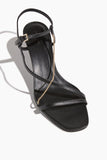 Loulou Studio Strappy Heels Siam Mid Heel Sandal in Black Loulou Studio Siam Mid Heel Sandal in Black
