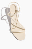 Loulou Studio Strappy Heels Siam Mid Heel Sandal in Cream Loulou Studio Siam Mid Heel Sandal in Cream
