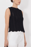 Loulou de Saison Vittoria Tank Top in Black