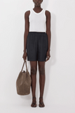 Loulou de Saison Zinia Loose Fit Shorts in Black