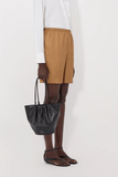 Loulou de Saison Zinia Loose Fit Shorts in Macadamia