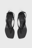 Loulou de Saison Zio Mini Wedge Sandals in Black