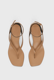 Loulou de Saison Zio Mini Wedge Sandals in Sienna