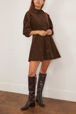 Apiece Apart Luz Mini Dress in Carob