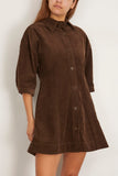 Apiece Apart Luz Mini Dress in Carob
