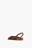 Marion Parke Ballet Flats Patty Slingback in Luggage Braided Nappa Marion Parke Patty Slingback in Luggage Braided Nappa