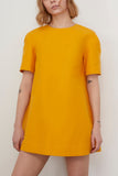 Marni Casual Dresses Cotton Cady Mini Cocoon Dress in Light Orange Marni Cotton Cady Mini Cocoon Dress in Light Orange
