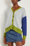 Marni Sweaters Iconic Cashmere Cardigan in Illusion Blue Marni Iconic Cashmere Cardigan in Illusion Blue
