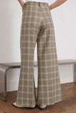 Marni Pants Technical Check Wool Trouser in Lemmon Marni Technical Check Wool Trouser in Lemmon