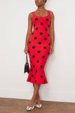 Marni Cocktail Dresses Techno Knit Dots Sleeveless Dress in Tulip Marni Techno Knit Dots Sleeveless Dress in Tulip