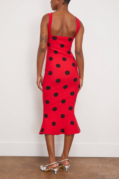 Marni Cocktail Dresses Techno Knit Dots Sleeveless Dress in Tulip Marni Techno Knit Dots Sleeveless Dress in Tulip