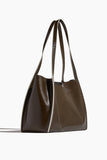 Marni Cresta East West Small Tote Bag in Deep Sage