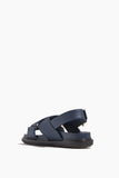Marni Strappy Flat Sandals Fussbett Sandal in Blue China Marni Fussbett Sandal in Blue China
