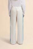 Marni Gabardine Track Pants in Lily White