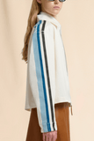 Marni Gabardine Zip Overshirt in Lily White