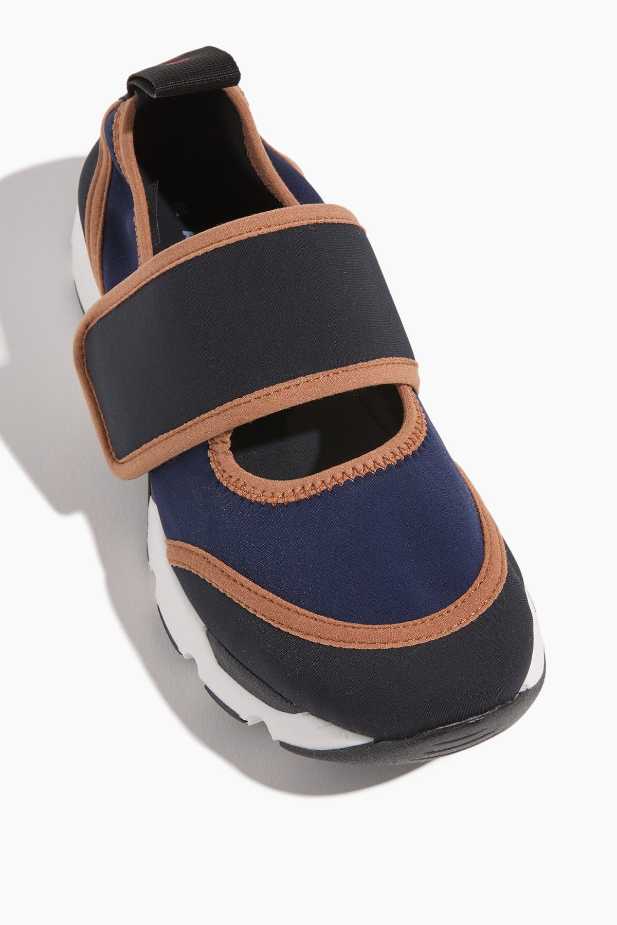 Marni Mary Jane Running Sneaker in Dark Blue/Black