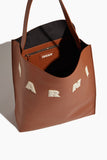 Marni Tote Bags Museo Hobo Bag with Patches in Moca/Ivory Marni Museo Hobo Bag with Patches in Moca/Ivory
