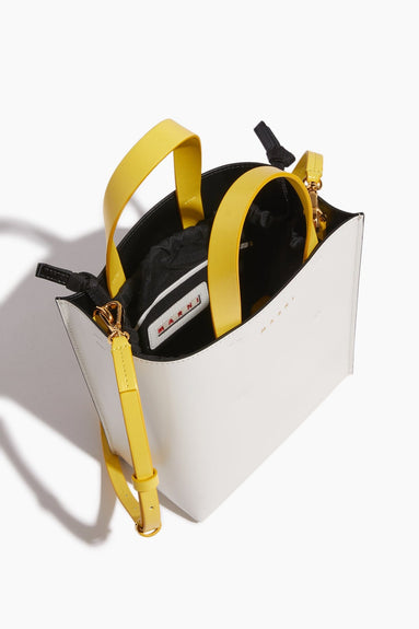 Marni Top Handle Bags Museo Mini Bag in Black/White Marni Museo Mini Bag in Black/White
