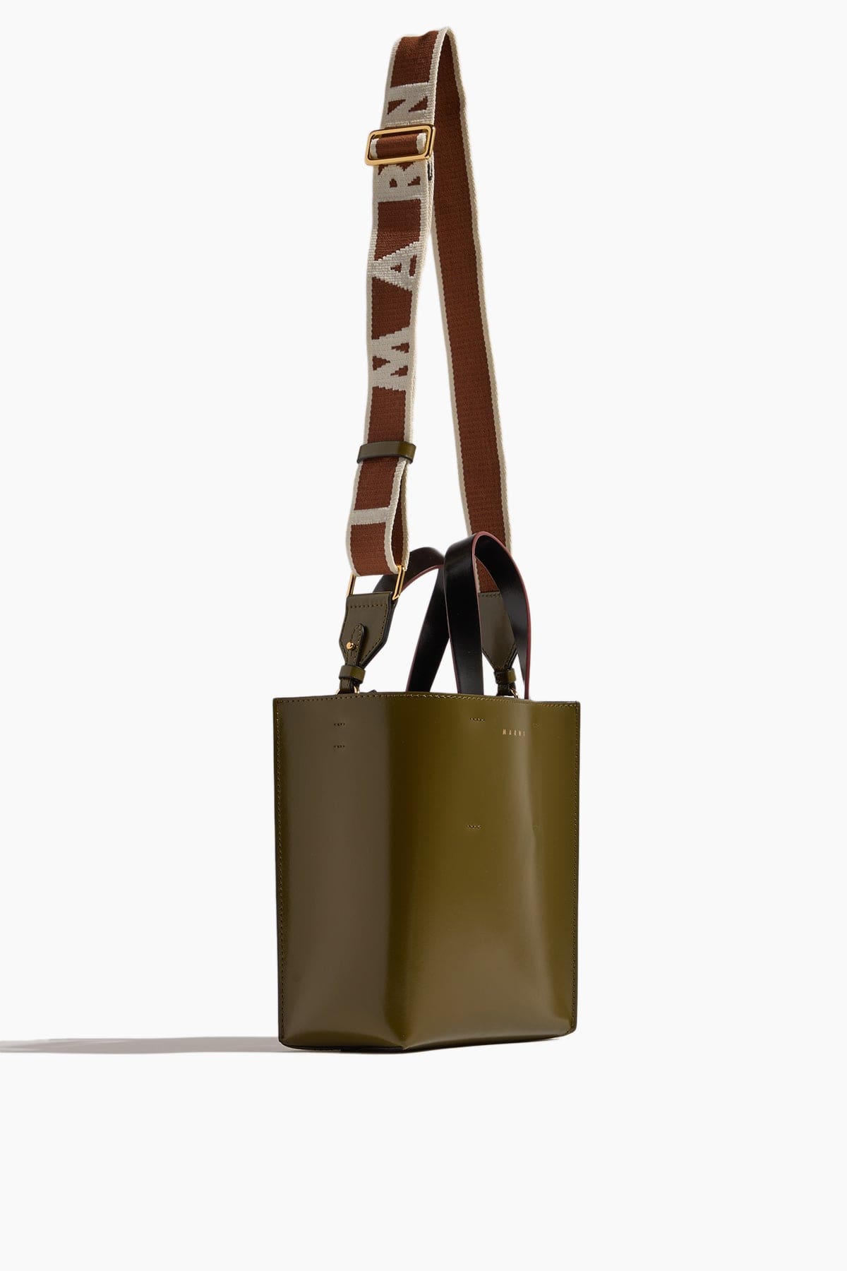 Marni Museo Bag Mini in Deep Sage/Moca/Black