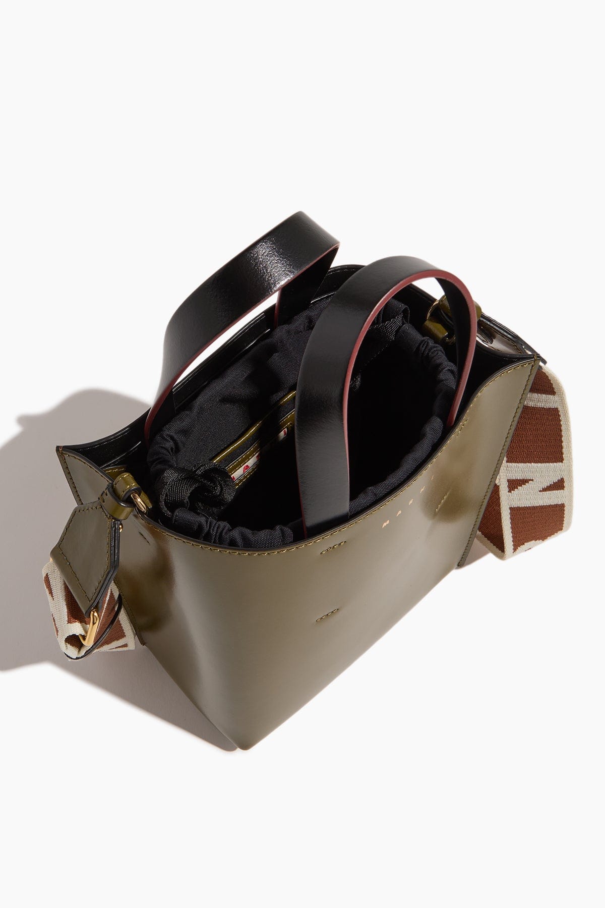 Marni Museo Bag Mini in Deep Sage/Moca/Black