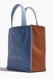 Marni Handbags Top Handle Bags Museo Soft Mini Bag in Cigar/Light Blue Marni Museo Soft Mini Bag in Cigar/Light Blue