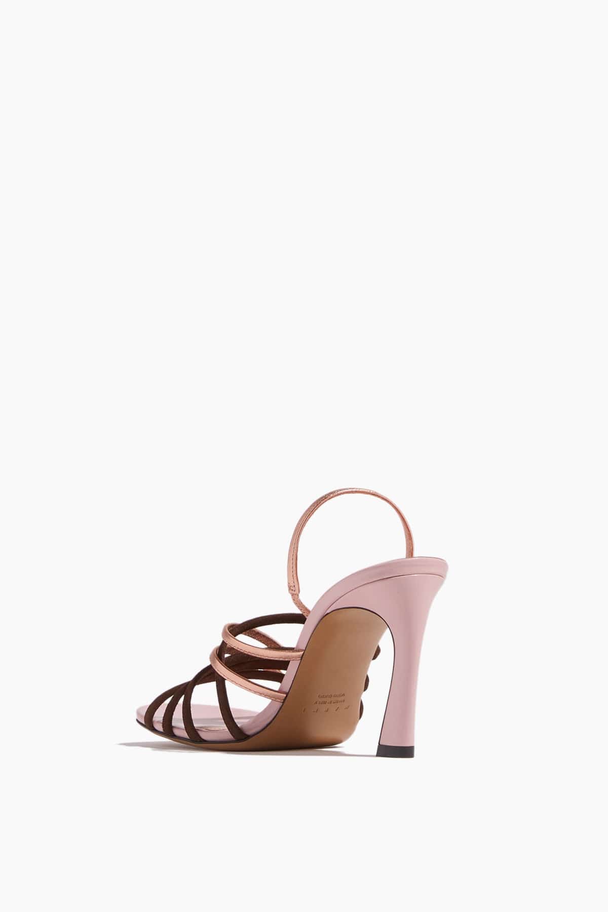Marni Strappy Heels New Wave Sandal in Pink/Brown Marni New Wave Sandal in Pink/Brown