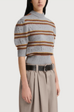 Marni Short Sleeve Roundneck Sweater in Inox