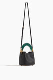 Marni Handbags Top Handle Bags Venice Mini Bucket Bag in Black Leather